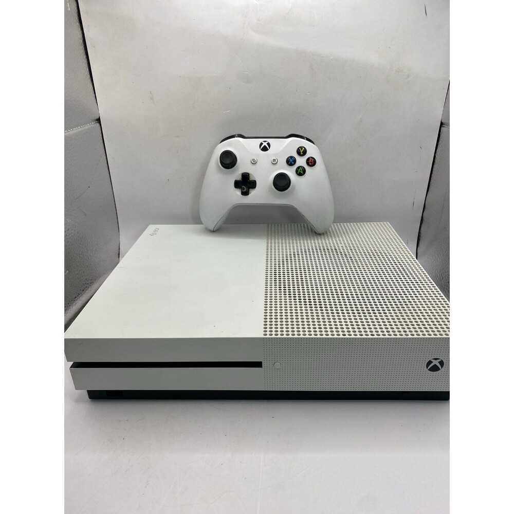 Microsoft Xbox One S 500GB White Console With Controller + Wires Tested